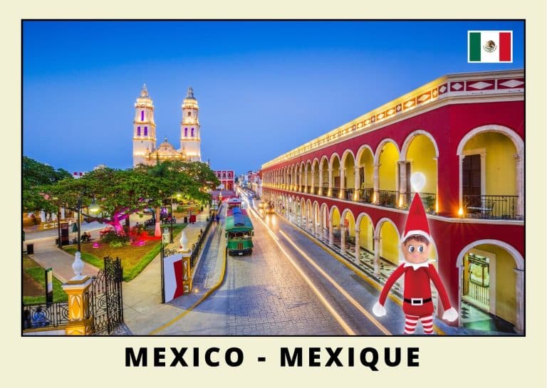 Carte postale lutine rouge au Mexique