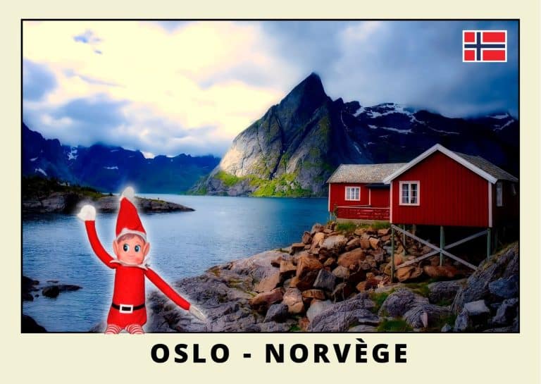 Carte postale lutine rouge en Norv&egrave;ge