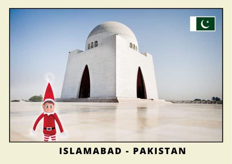 Carte postale lutine rouge au Pakistan