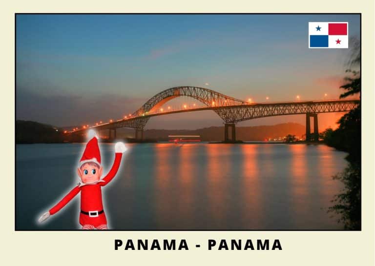 Carte postale lutine rouge au Panama