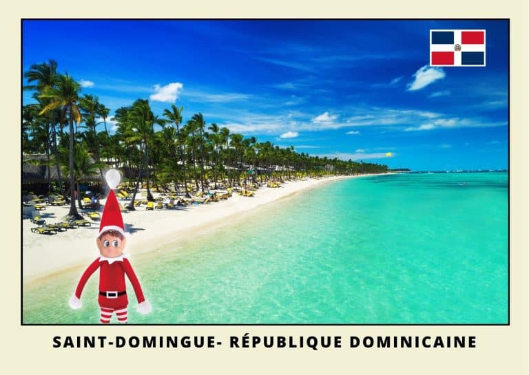 Carte postale lutine rouge en R&eacute;publique Dom
