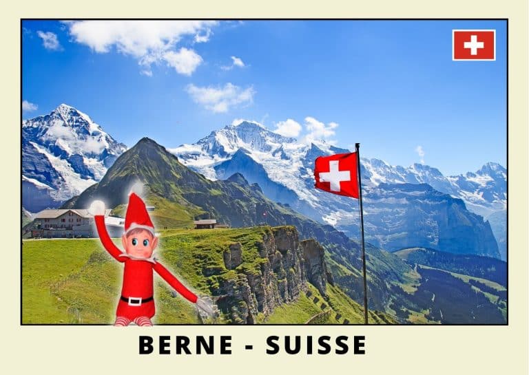 Carte postale lutine rouge en Suisse
