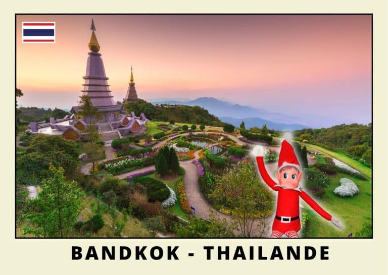 Carte postale lutine rouge en Thailande