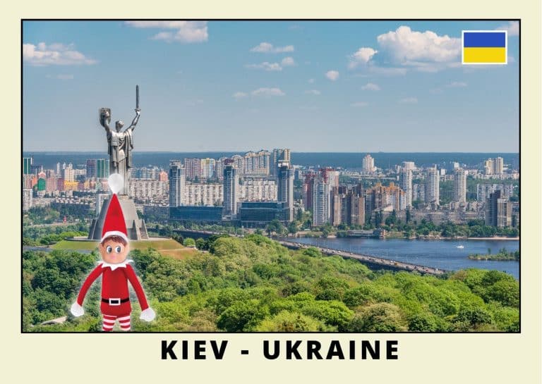 Carte postale lutine rouge en Ukraine 2