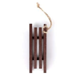 Luge miniature en bois pour lutin
