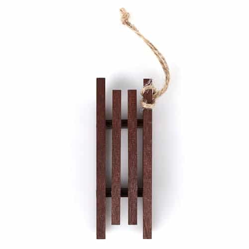 Luge miniature en bois pour lutin