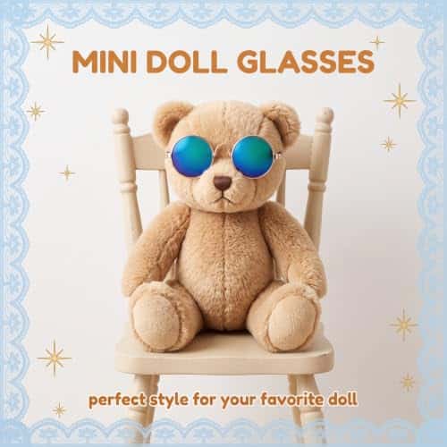 Lunettes de soleil miniatures pour lutin (4 paires)