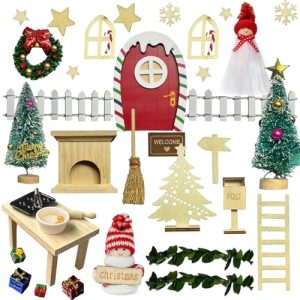 Porte du lutin en bois à peindre (40 accessoires)