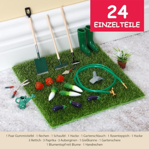 Potager du lutin avec outils de jardin (14 pièces)