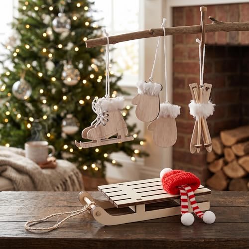 Kit hiver du lutin : traîneau, skis et patins