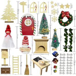 Porte du lutin en bois à peindre (40 accessoires)