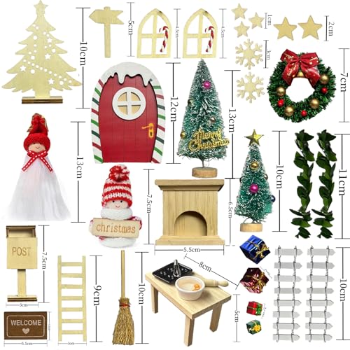 Porte du lutin en bois à peindre (40 accessoires)