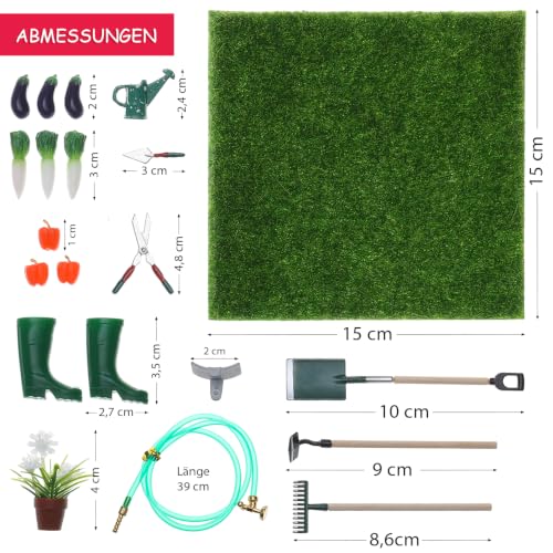 Potager du lutin avec outils de jardin (14 pièces)