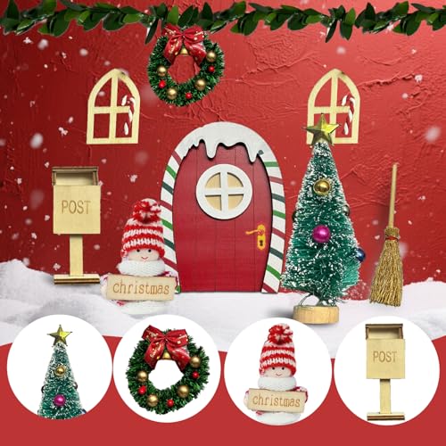 Porte du lutin en bois à peindre (40 accessoires)